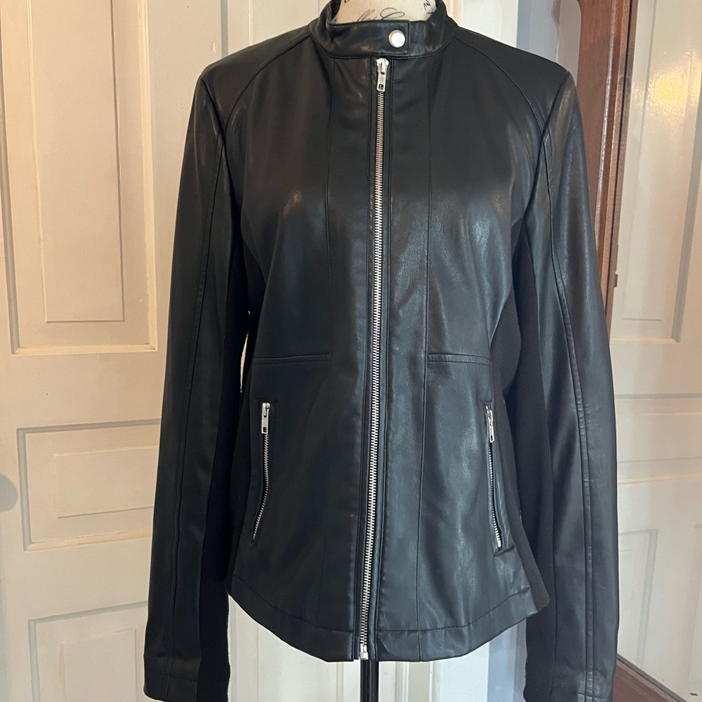 a.n.a. Faux leather jacket
